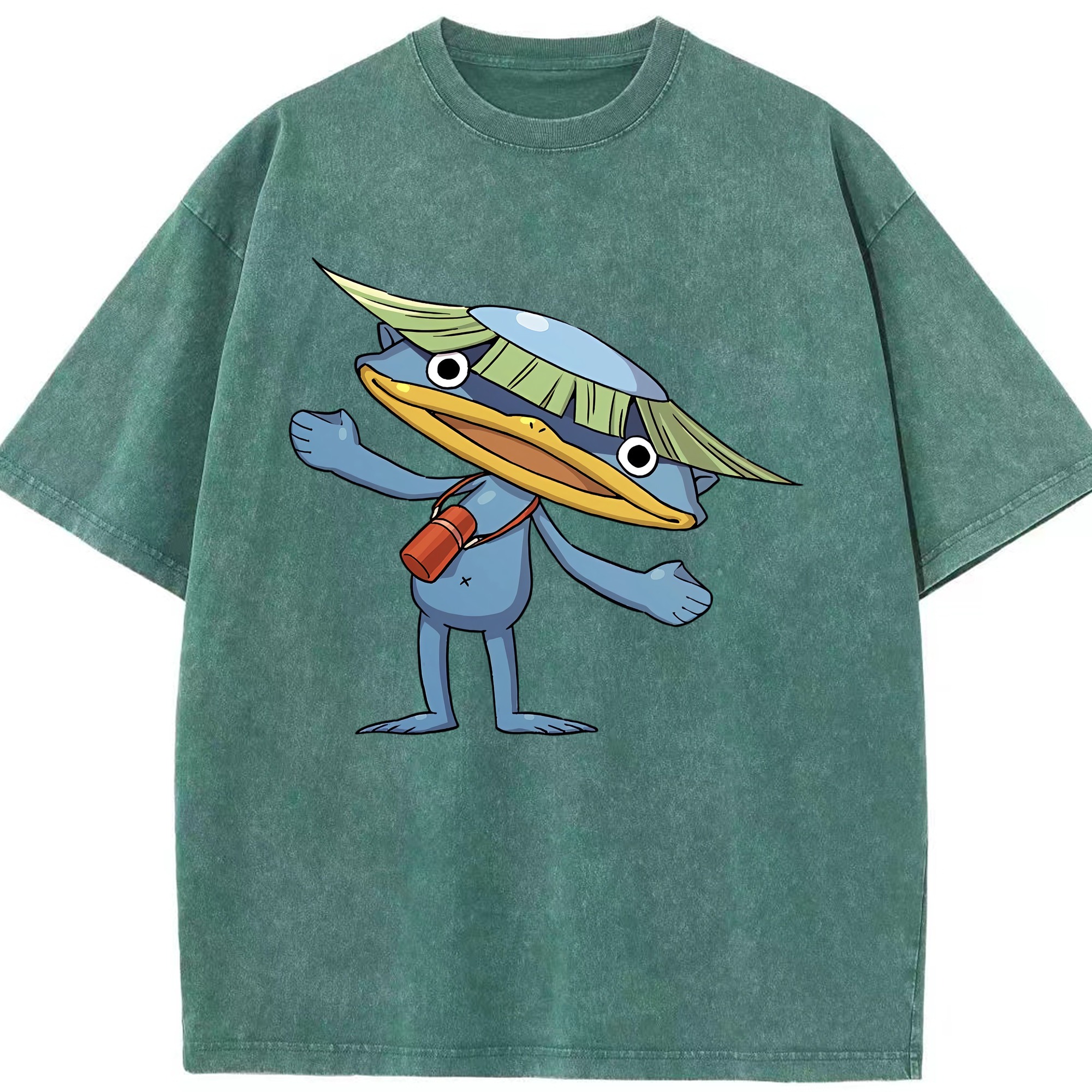 （画像用） 妖怪ウォッチ Yo-kai Watch 綿100% ヴィンテージ風 半袖Tシャツ（フロントプリント）